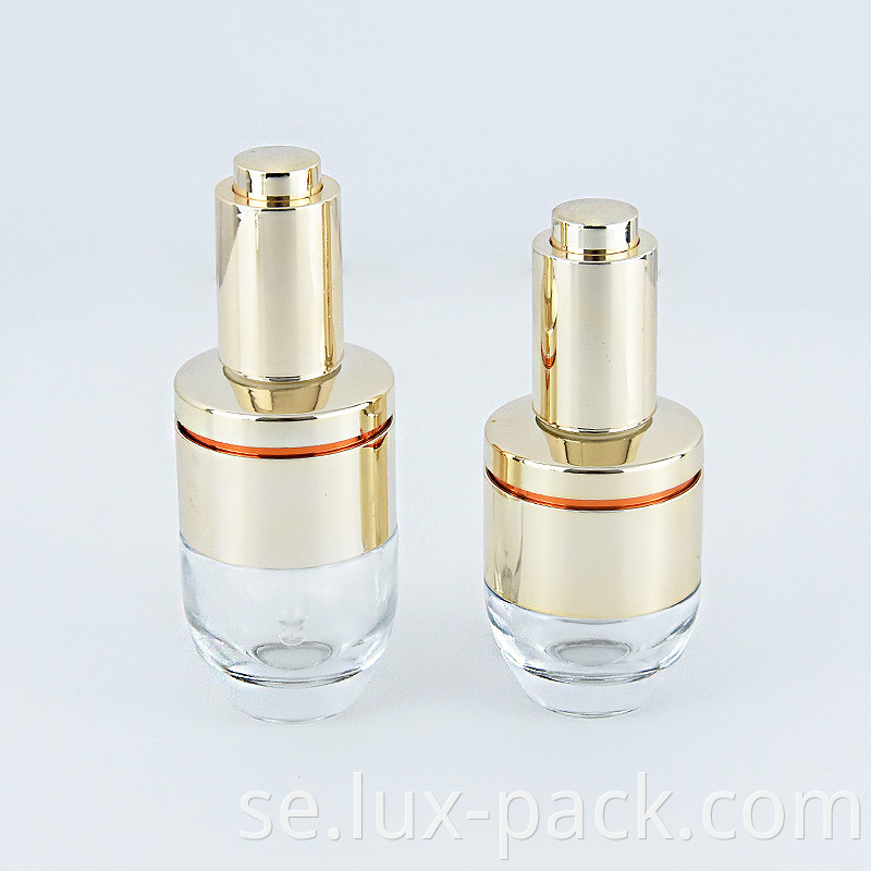 5 ml 30 ml 50 ml Amber Round Glass Cosmetics Essential Skin Care Oil Bottle Cap med dropper
